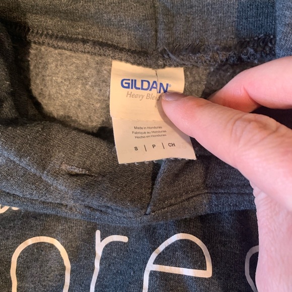 Gildan | “and into the forest..” Grey Hoodie - Picture 5 of 7